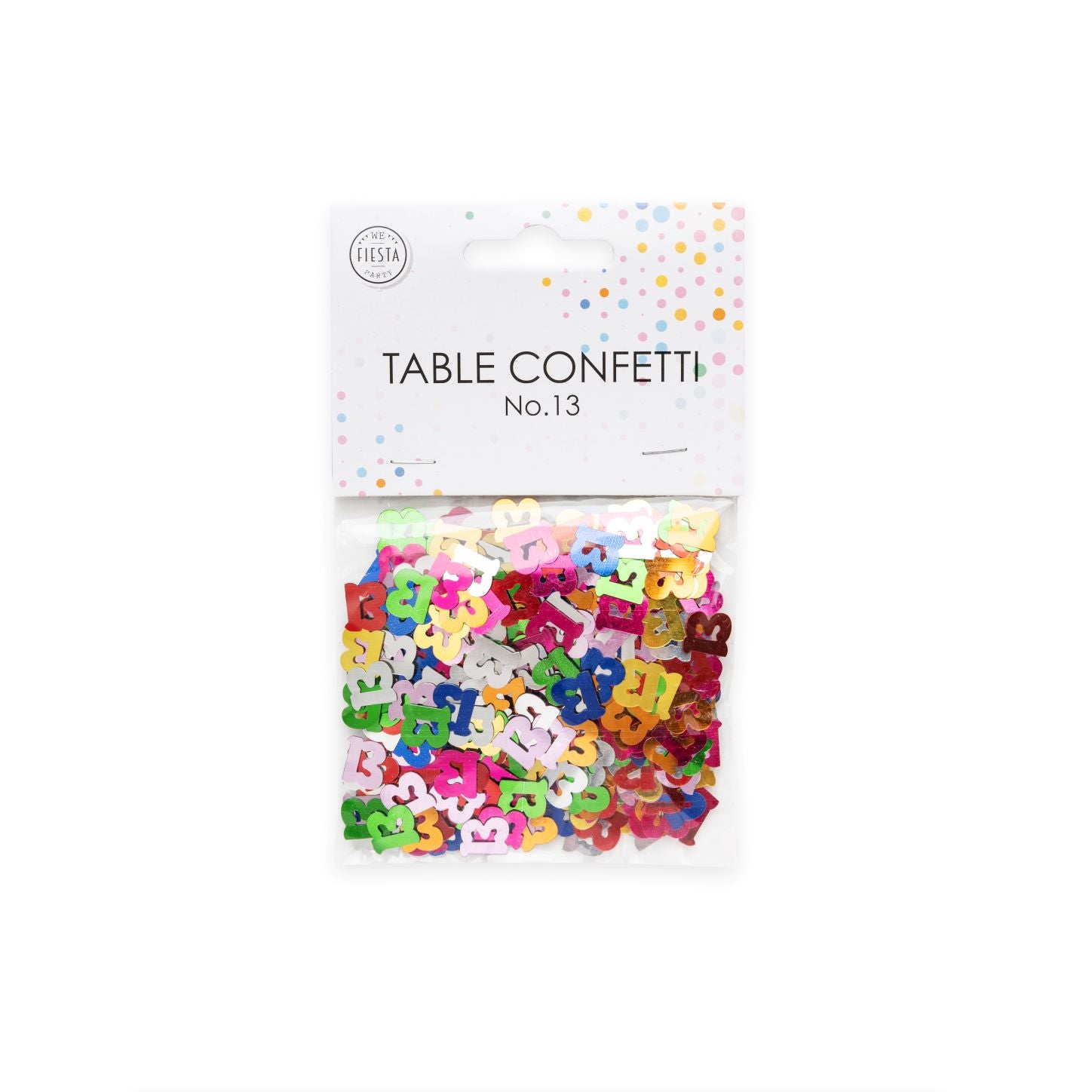 Tischkonfetti Zahl 13 bunt 14g