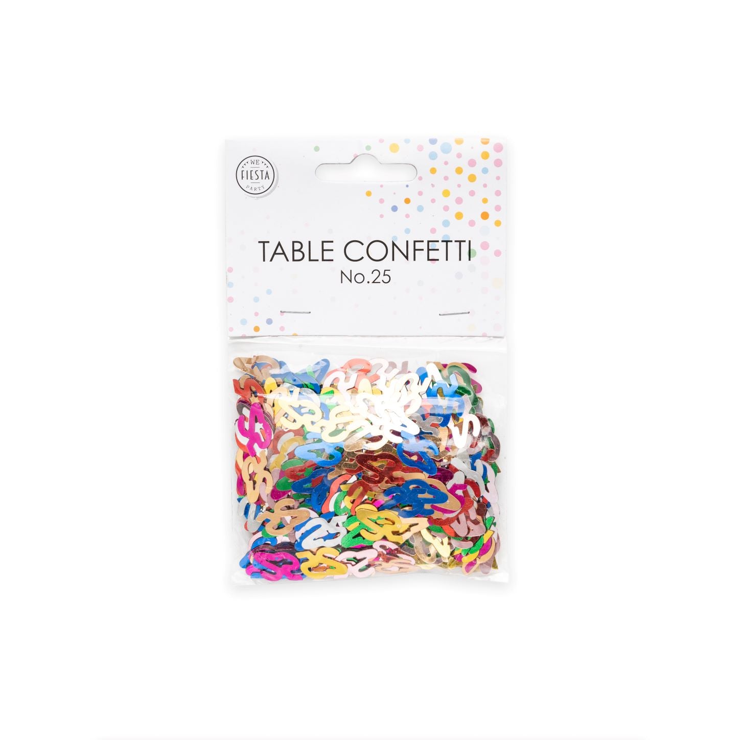 Tischkonfetti Zahl 25 bunt 14g