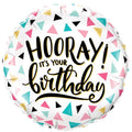 Folienballon Hooray it´s your Birthday 45cm