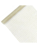 Organza 48cm x 9m weiß/gold Glitzer
