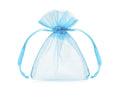 10x Organzatüte hellblau 10cm