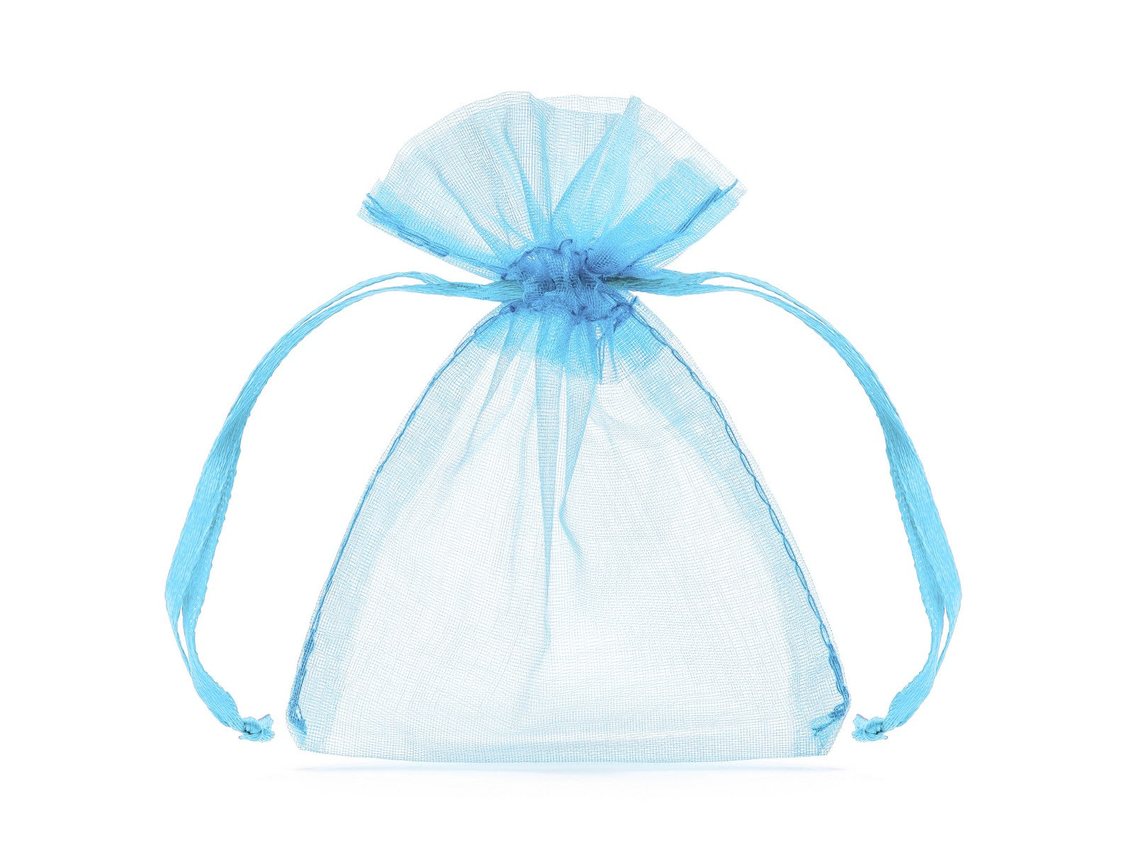 10x Organzatüte hellblau 10cm