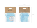 10x Organzatüte hellblau 10cm