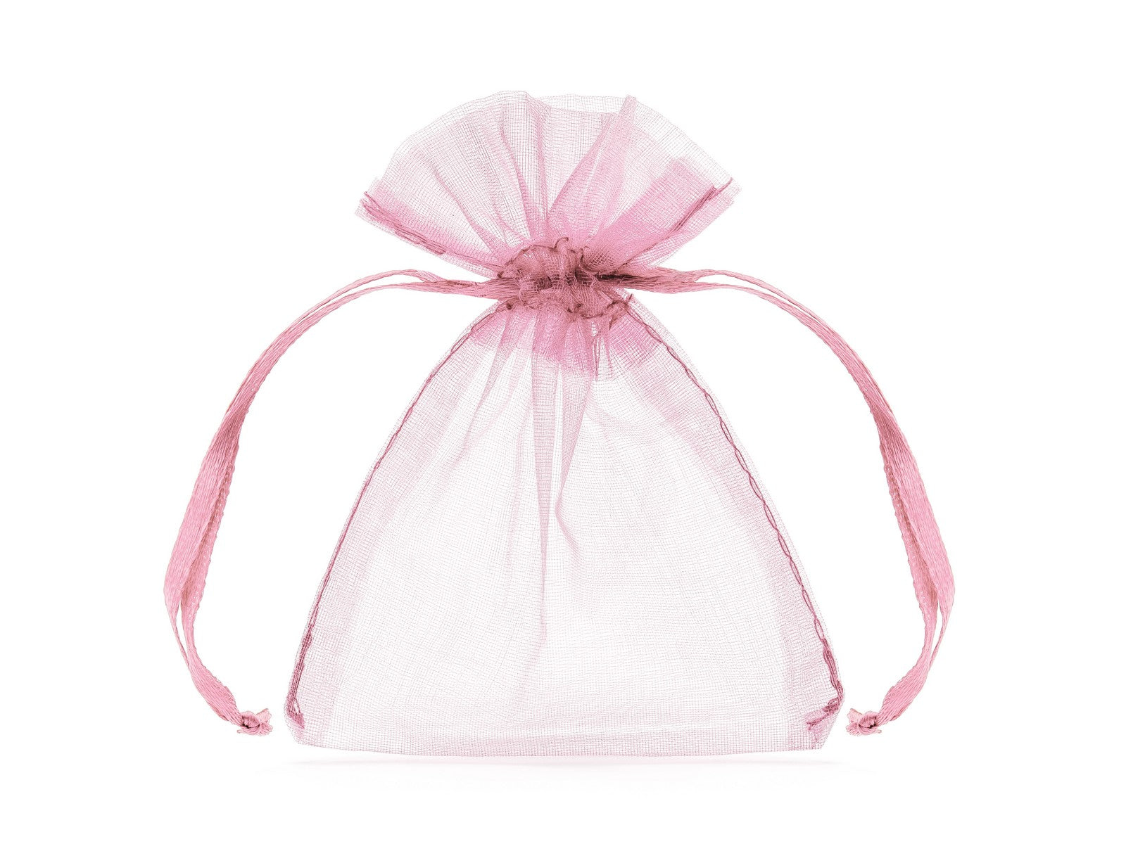 10x Organzatüte rosa 10cm