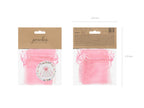 10x Organzatüte rosa 10cm
