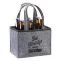 Flaschentasche Das Flüssige muss ins Durstige 22x15cm