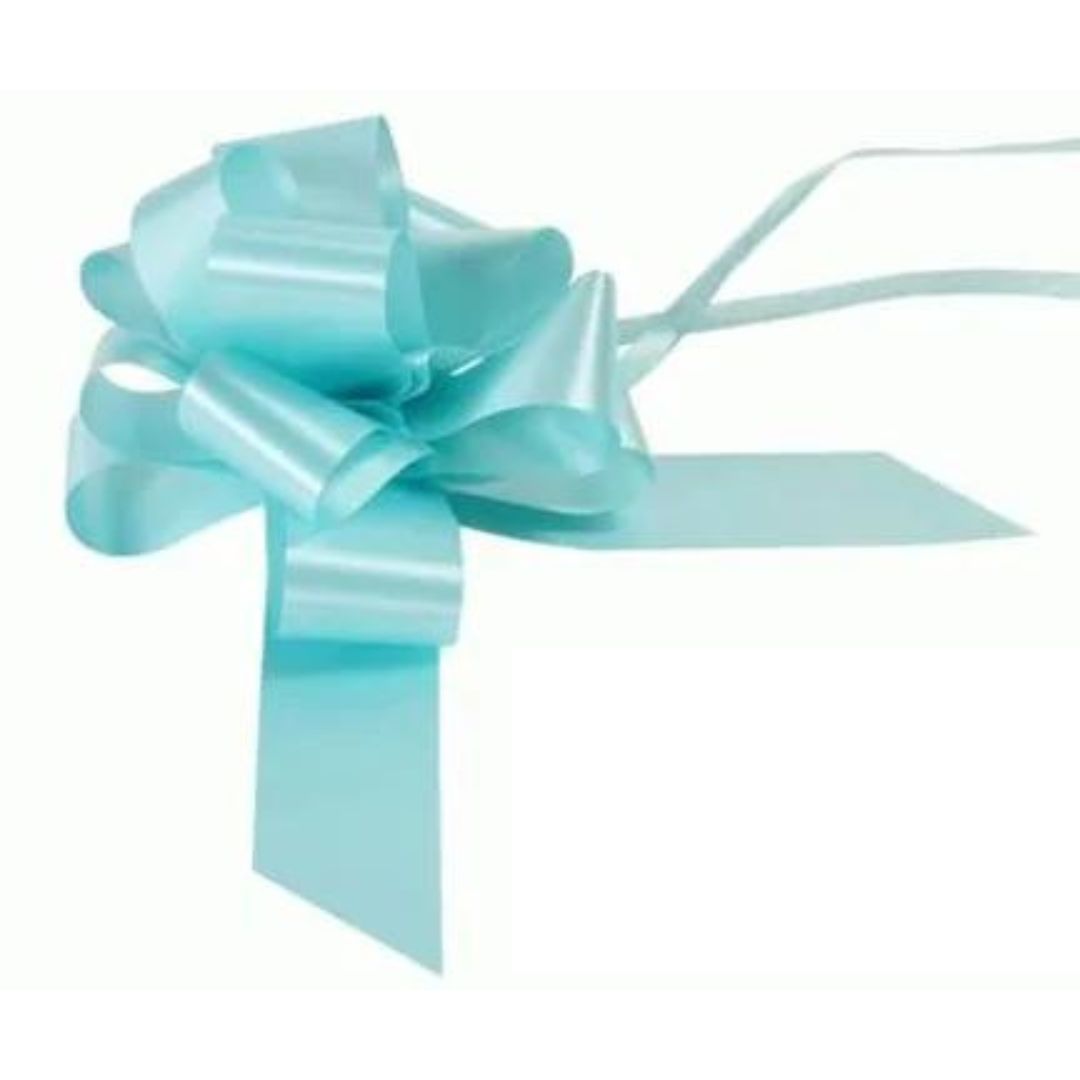 Ziehschleife 15cm Masche 5cm breit blau