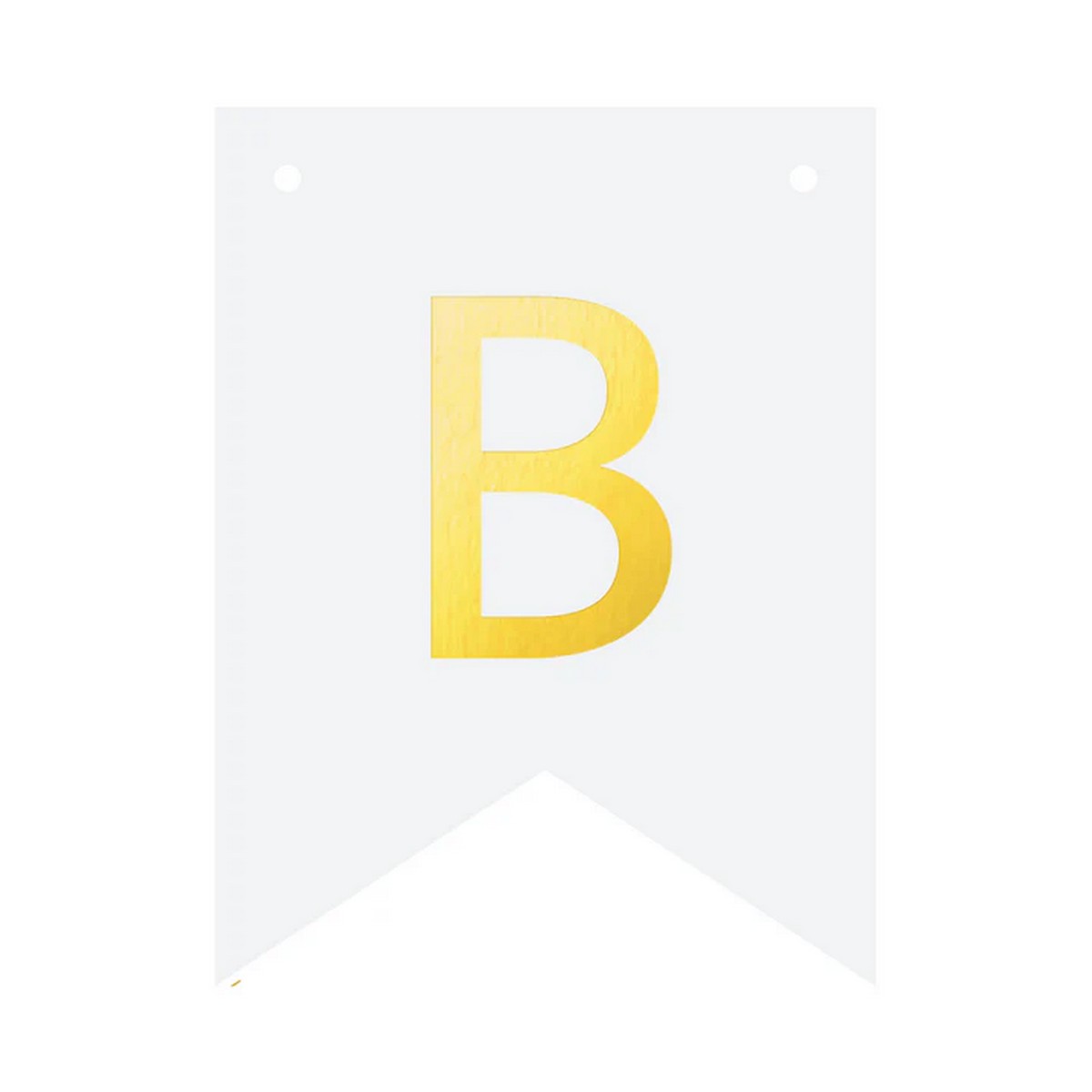 Banner 16x12cm weiß Buchstabe B