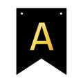 Banner 16x12cm schwarz Buchstabe A