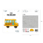 Folienballon Schulbus 55cm