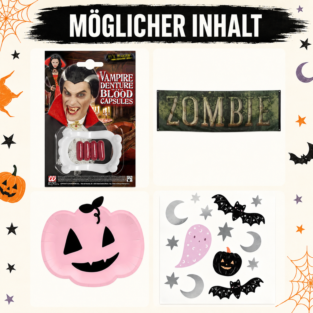 Mega Mystery Box Halloween Deko – mind. 75 € Warenwert – Überraschungsbox