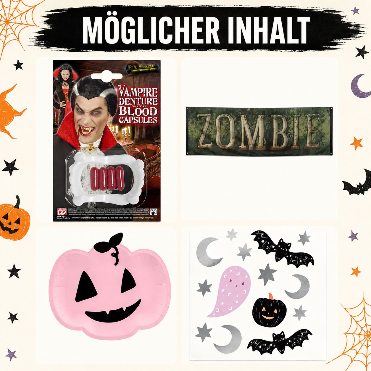 Mega Mystery Box Halloween Deko – mind. 75 € Warenwert – Überraschungsbox