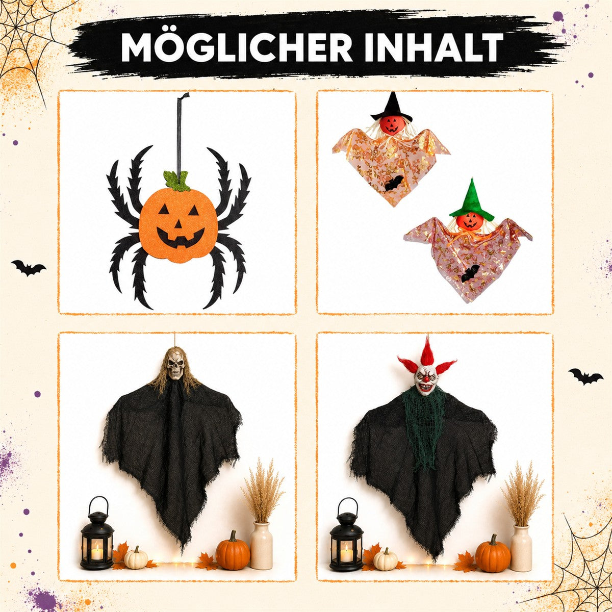 Mega Mystery Box Halloween Deko – mind. 75 € Warenwert – Überraschungsbox