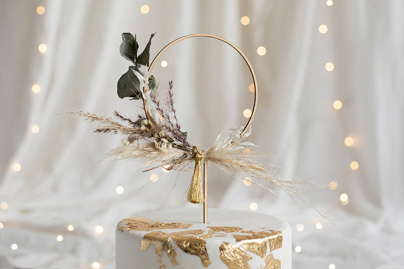 Cake Topper Holz Ring 24,5cm