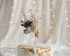 Cake Topper Holz Sechseck 24cm