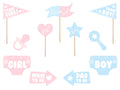 11x Photoprops Gender Reveal