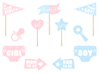 11x Photoprops Gender Reveal