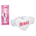 Strumpfband weiß Herz Braut