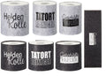 Toilettenpapier Klo Filz Banderole farblich sortiert