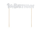 Cake Topper 1st Birthday silber 19,5cm