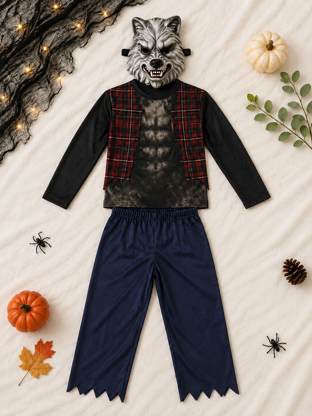 Kostüm Werwolf (4-6 Jahre) 110cm Hose, Shirt, Maske