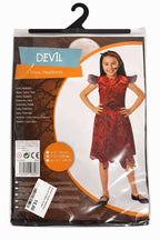 Kostüm Teufel Mädchen Kleid rot