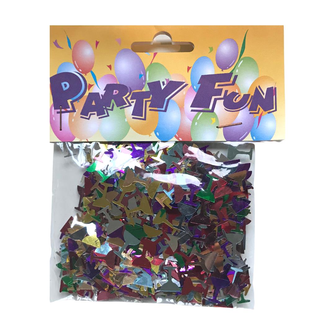 Konfetti bunt metallic 15g