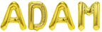 Folienballon Schriftzug männliche Namen (Adam) 35cm Höhe