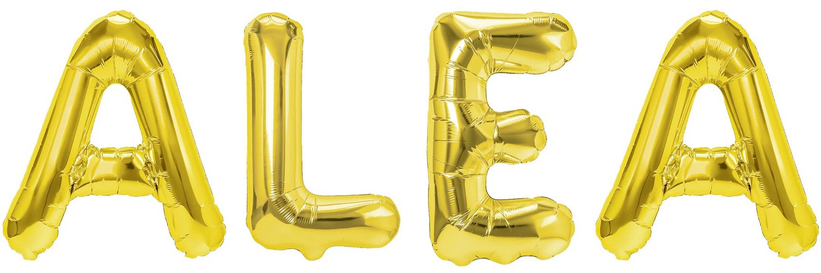 Folienballon Schriftzug weibliche Namen (Alea) 35cm Höhe
