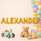 Folienballon Schriftzug männliche Namen (Alexander) 35cm Höhe