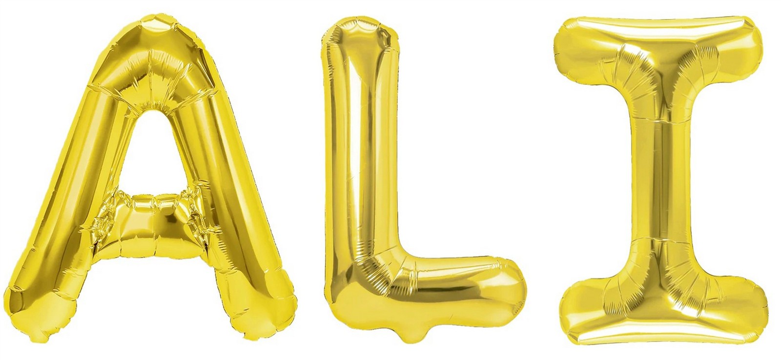 Folienballon Schriftzug männliche Namen (Ali) 35cm Höhe