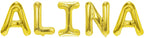 Folienballon Schriftzug weibliche Namen (Alina) 35cm Höhe