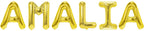 Folienballon Schriftzug weibliche Namen (Amalia) 35cm Höhe