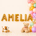 Folienballon Schriftzug weibliche Namen (Amelia) 35cm Höhe