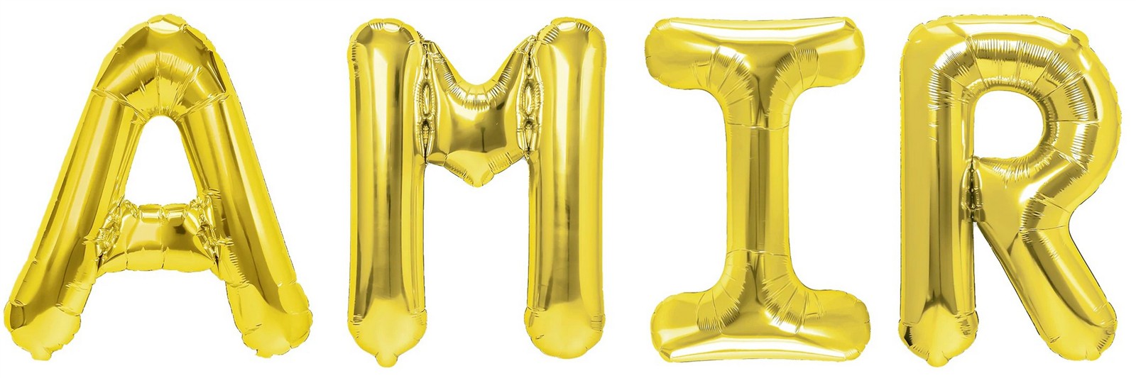 Folienballon Schriftzug männliche Namen (Amir) 35cm Höhe