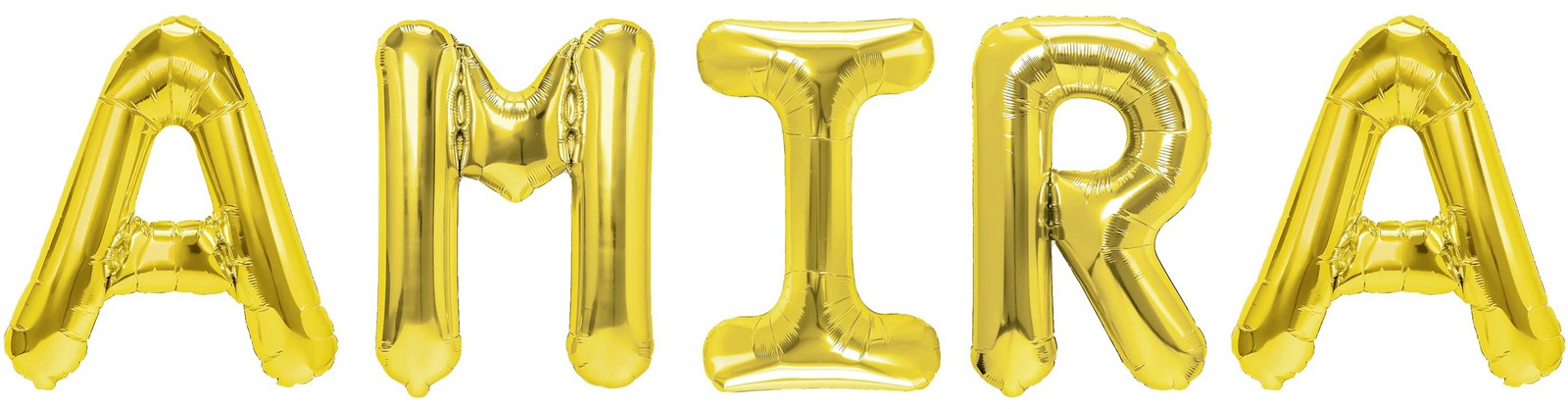 Folienballon Schriftzug weibliche Namen (Amira) 35cm Höhe