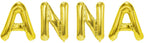 Folienballon Schriftzug weibliche Namen (Anna) 35cm Höhe