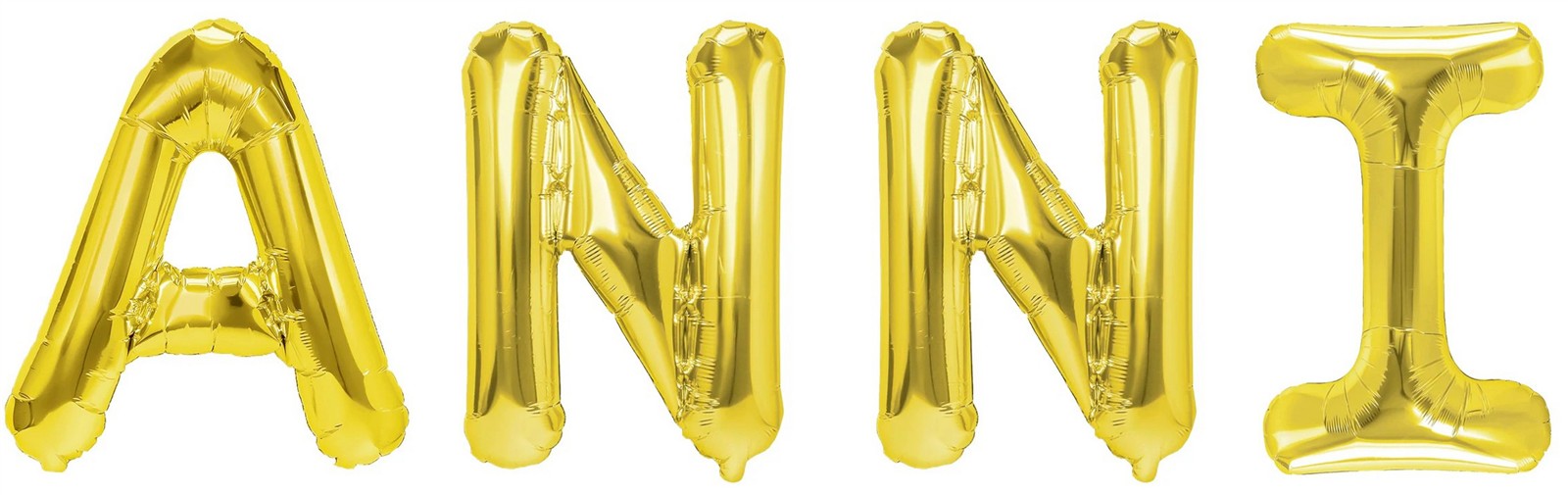 Folienballon Schriftzug weibliche Namen (Anni) 35cm Höhe