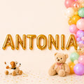 Folienballon Schriftzug weibliche Namen (Antonia) 35cm Höhe