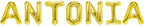 Folienballon Schriftzug weibliche Namen (Antonia) 35cm Höhe