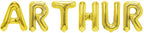 Folienballon Schriftzug männliche Namen (Arthur) 35cm Höhe