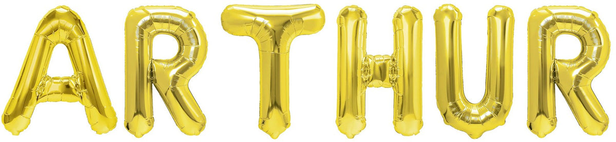 Folienballon Schriftzug männliche Namen (Arthur) 35cm Höhe