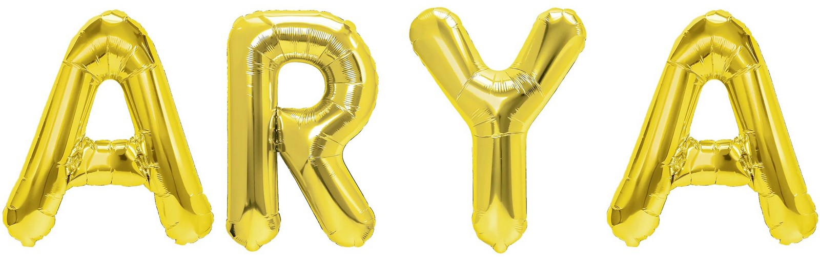 Folienballon Schriftzug weibliche Namen (Arya) 35cm Höhe