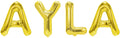 Folienballon Schriftzug weibliche Namen (Ayla) 35cm Höhe