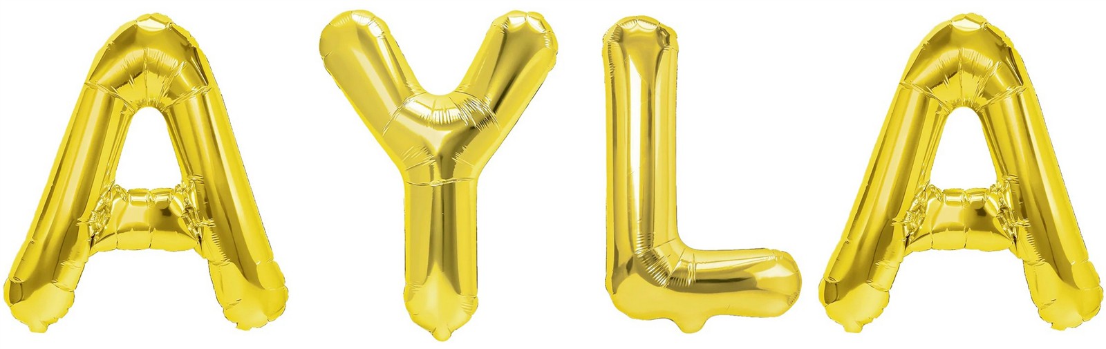 Folienballon Schriftzug weibliche Namen (Ayla) 35cm Höhe
