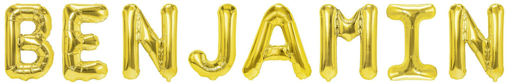 Folienballon Schriftzug männliche Namen (Benjamin) 35cm Höhe