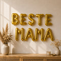 Folienballon Schriftzug (Beste Mama) - Gold, 35 cm