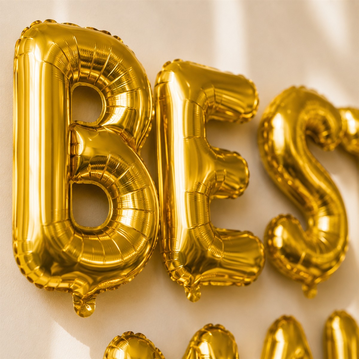 Folienballon Schriftzug (Beste Mama) - Gold, 35 cm
