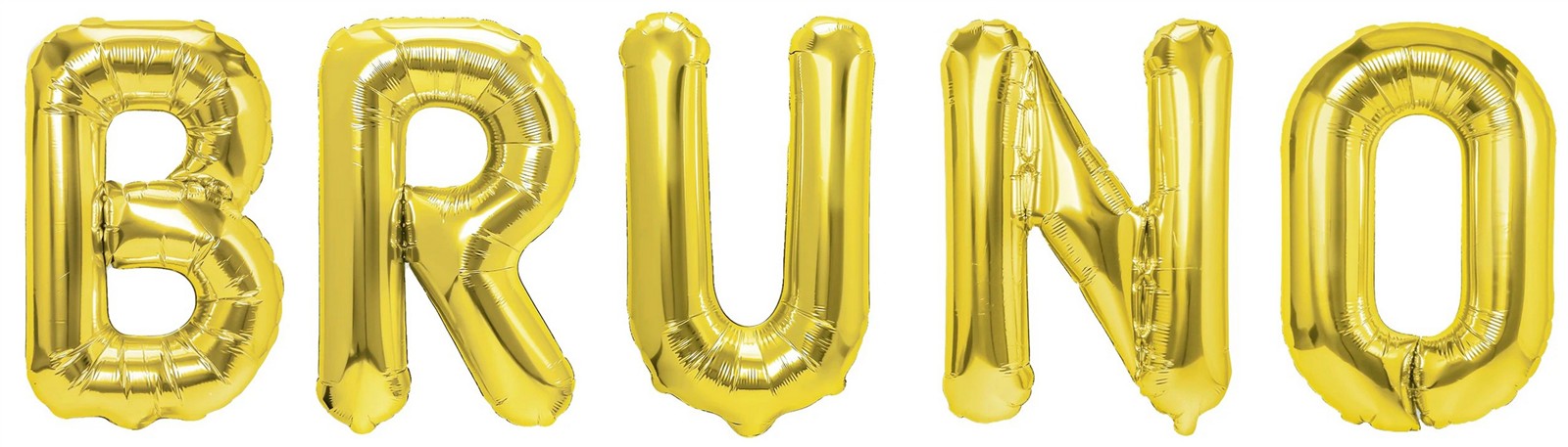 Folienballon Schriftzug männliche Namen (Bruno) 35cm Höhe