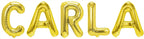 Folienballon Schriftzug weibliche Namen (Carla) 35cm Höhe